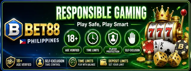 responsible gaming bet88 banner
